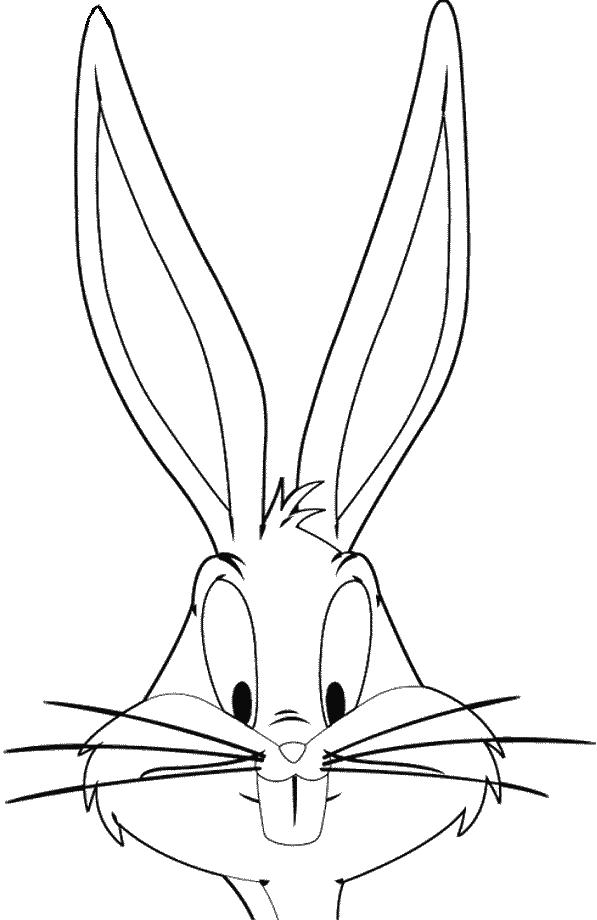 coloriage bugs bunny portrait